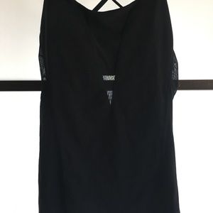 Black with mesh inserts